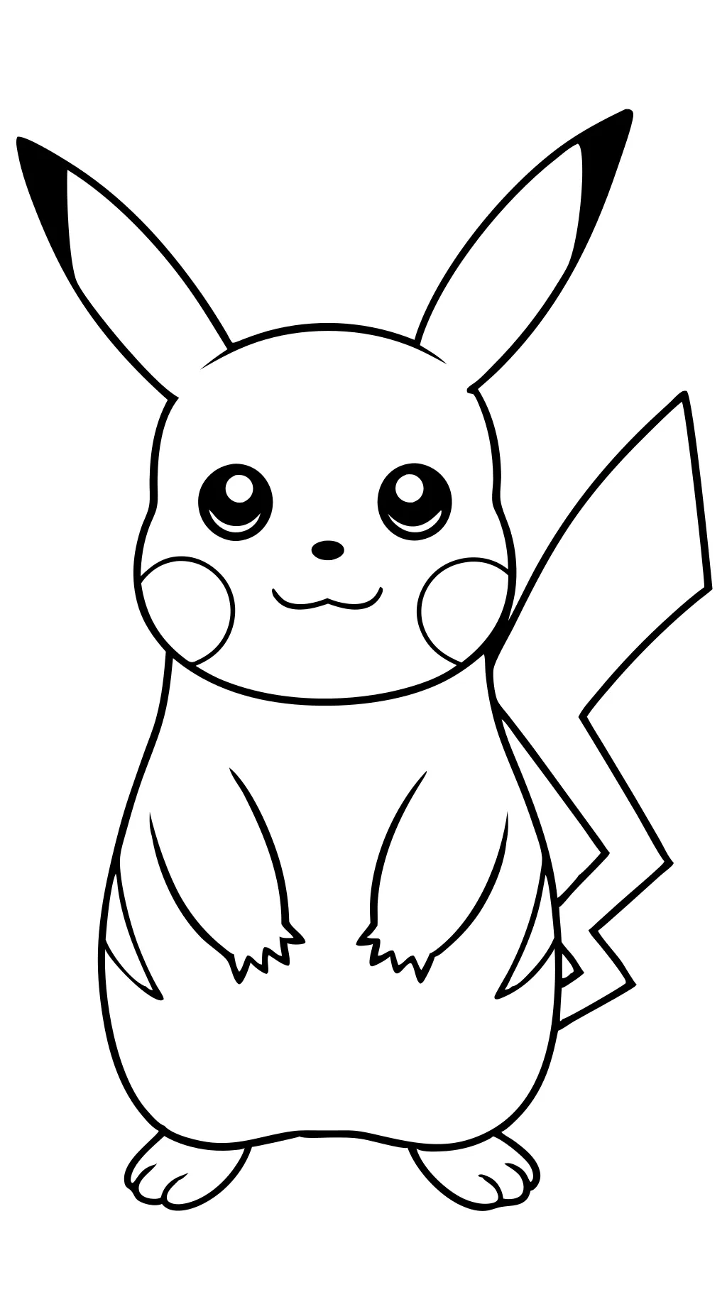 pikachu free coloring pages